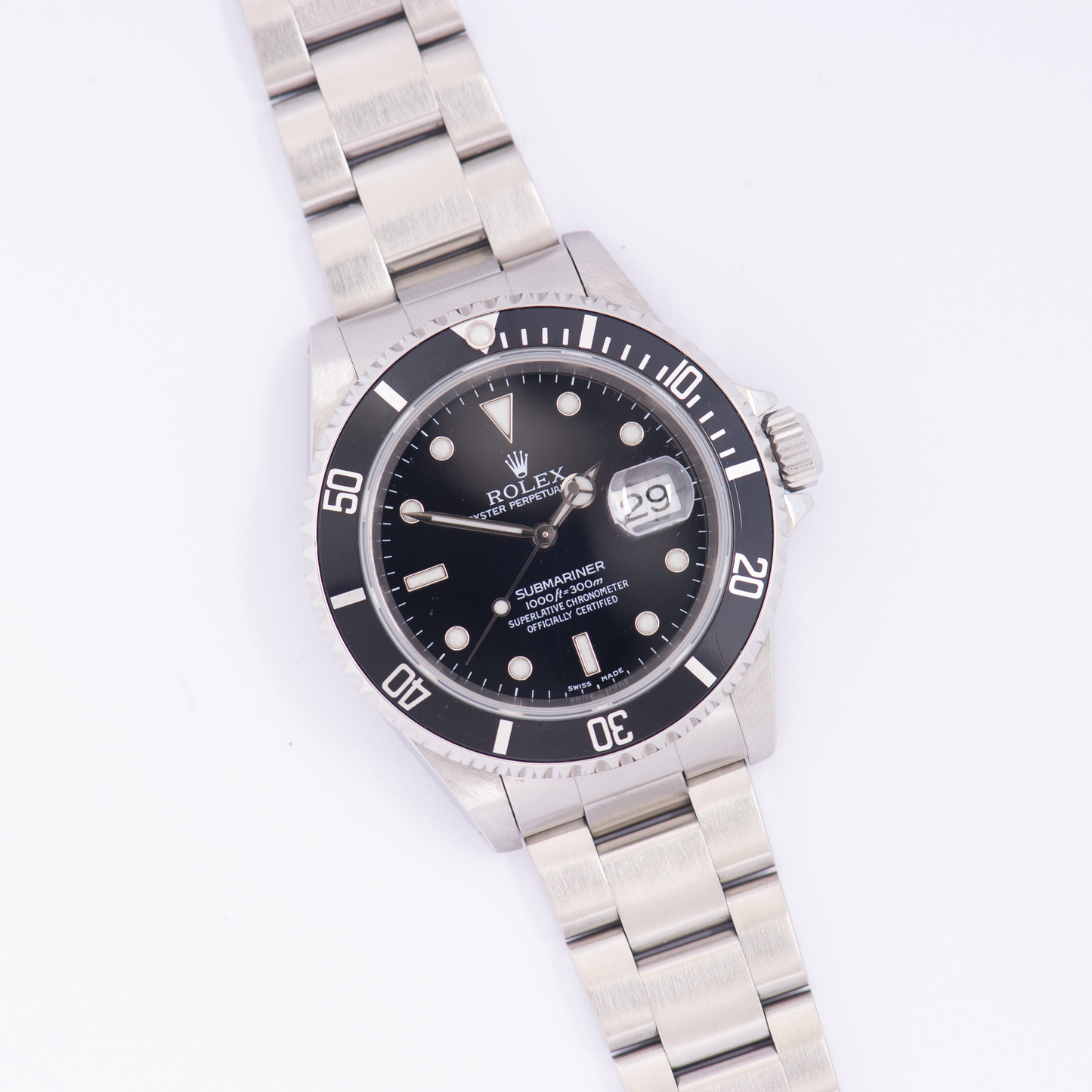 Rolex Oyster Perpetual Submariner 16610 Black Dial 1999