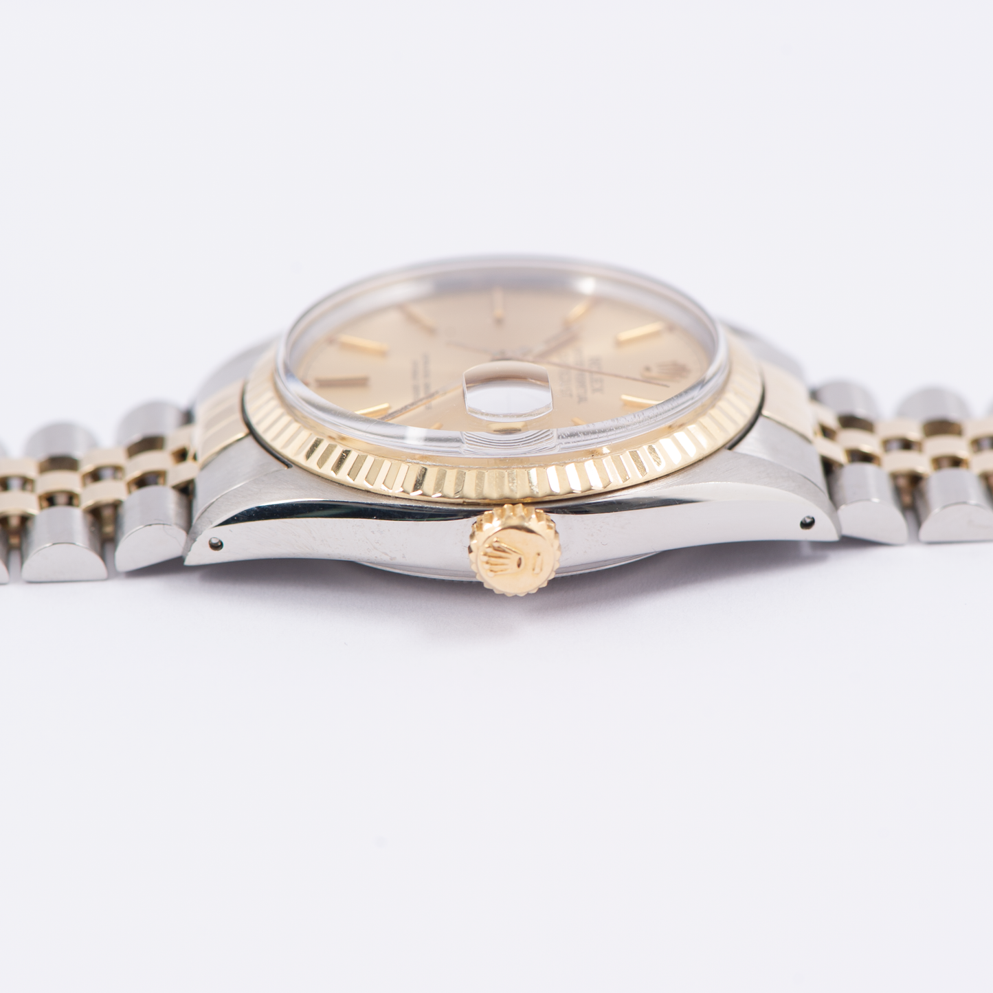 Rolex Oyster Perpetual Datejust 16013 Champagne Stick Dial 1979