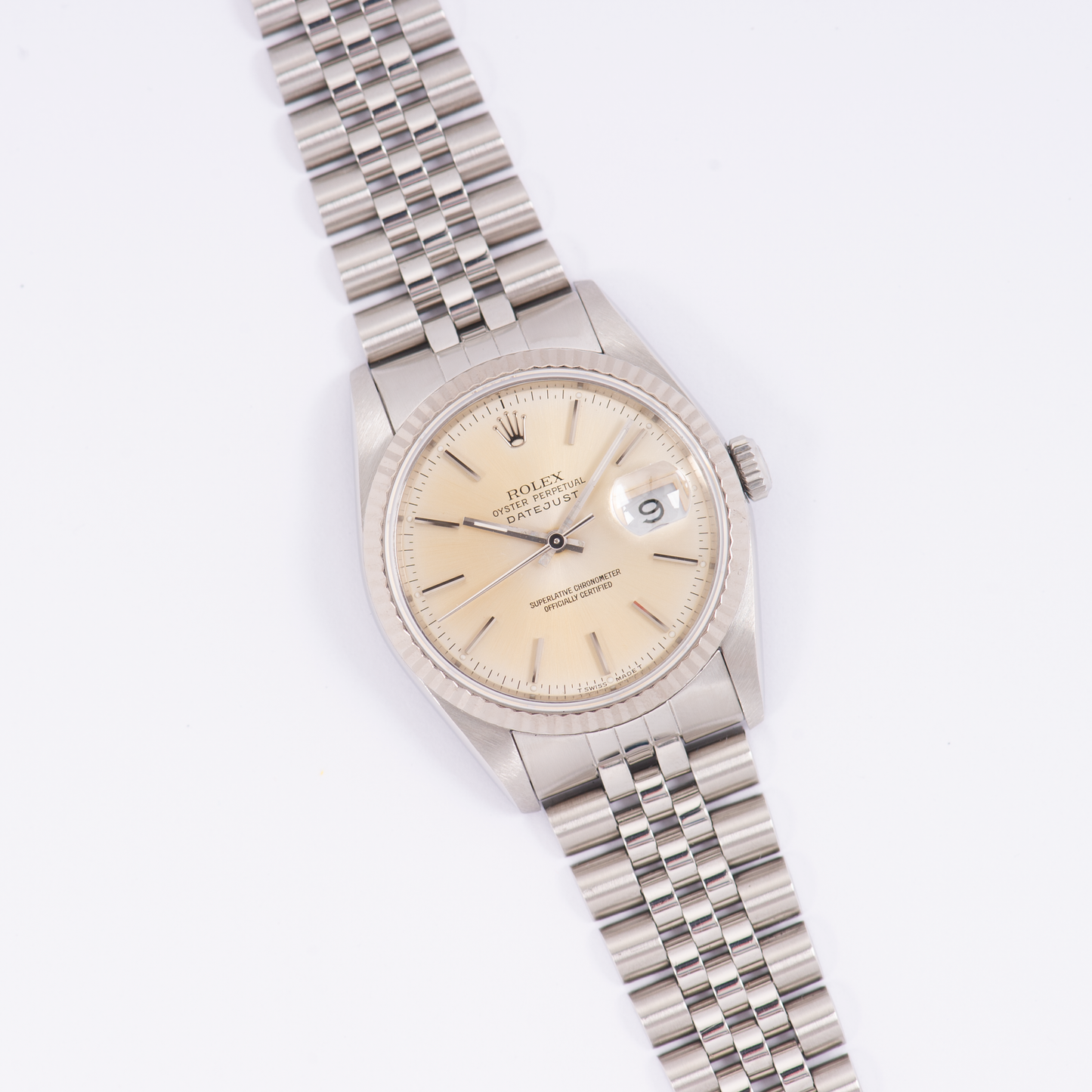Rolex Oyster Perpetual Datejust 16234 Tropical Silver Dial 1989