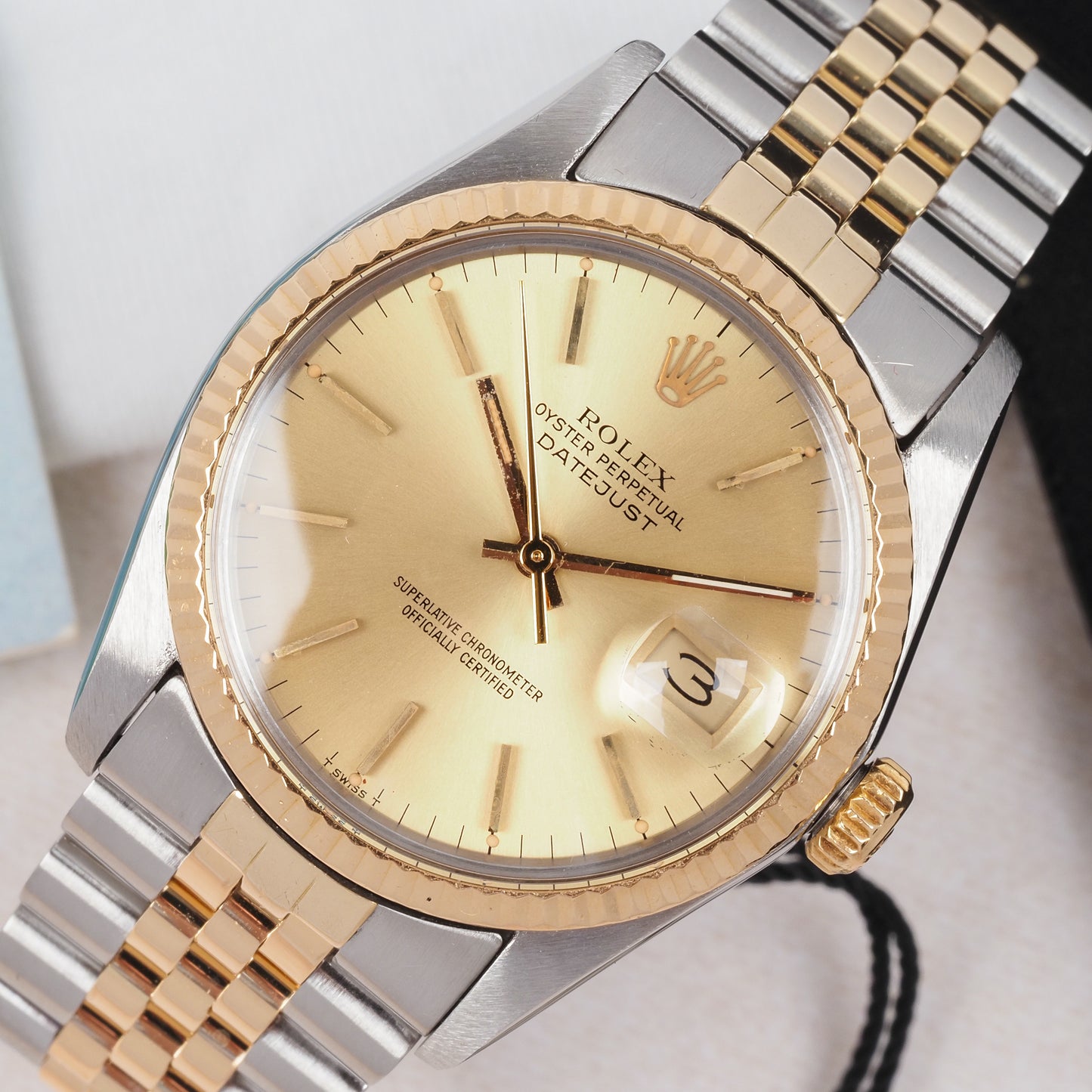 Rolex Oyster Perpetual Datejust 16013 Champagne Dial 1984