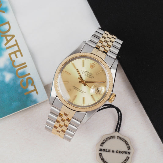Rolex Oyster Perpetual Datejust 16013 Champagne Dial 1984