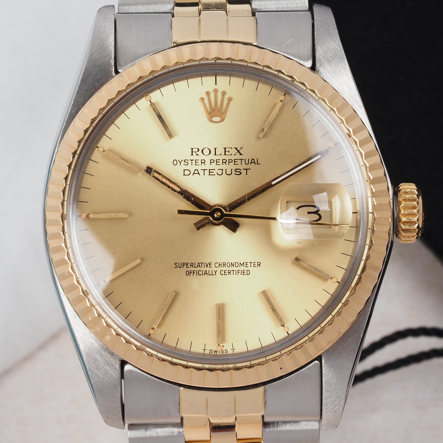 Rolex Oyster Perpetual Datejust 16013 Champagne Dial 1984