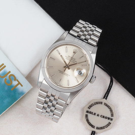 Rolex Oyster Perpetual Datejust 16200 Silver Dial 1990