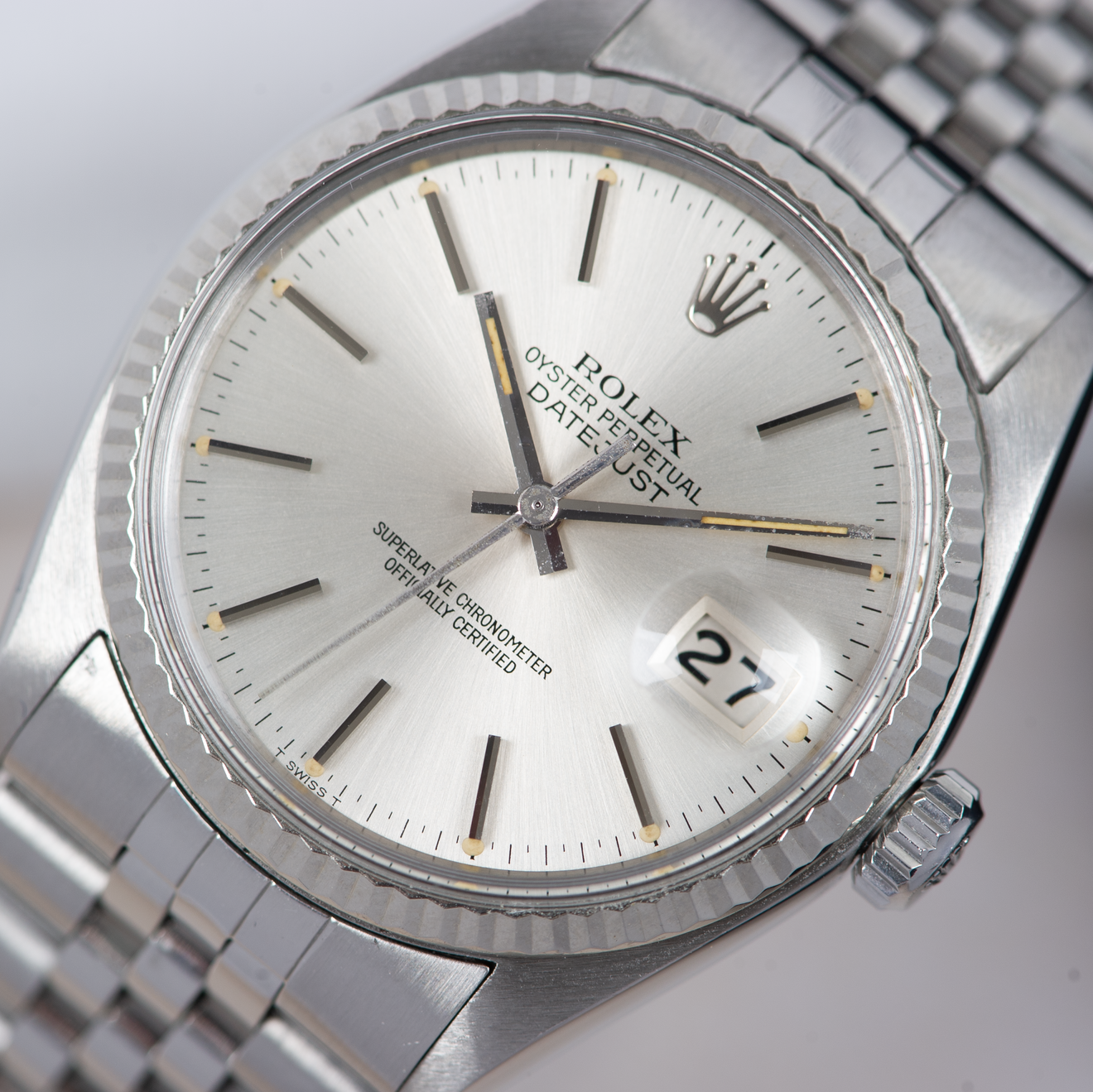 Rolex Oyster perpetual Datejust 16014 Silver Dial 1978