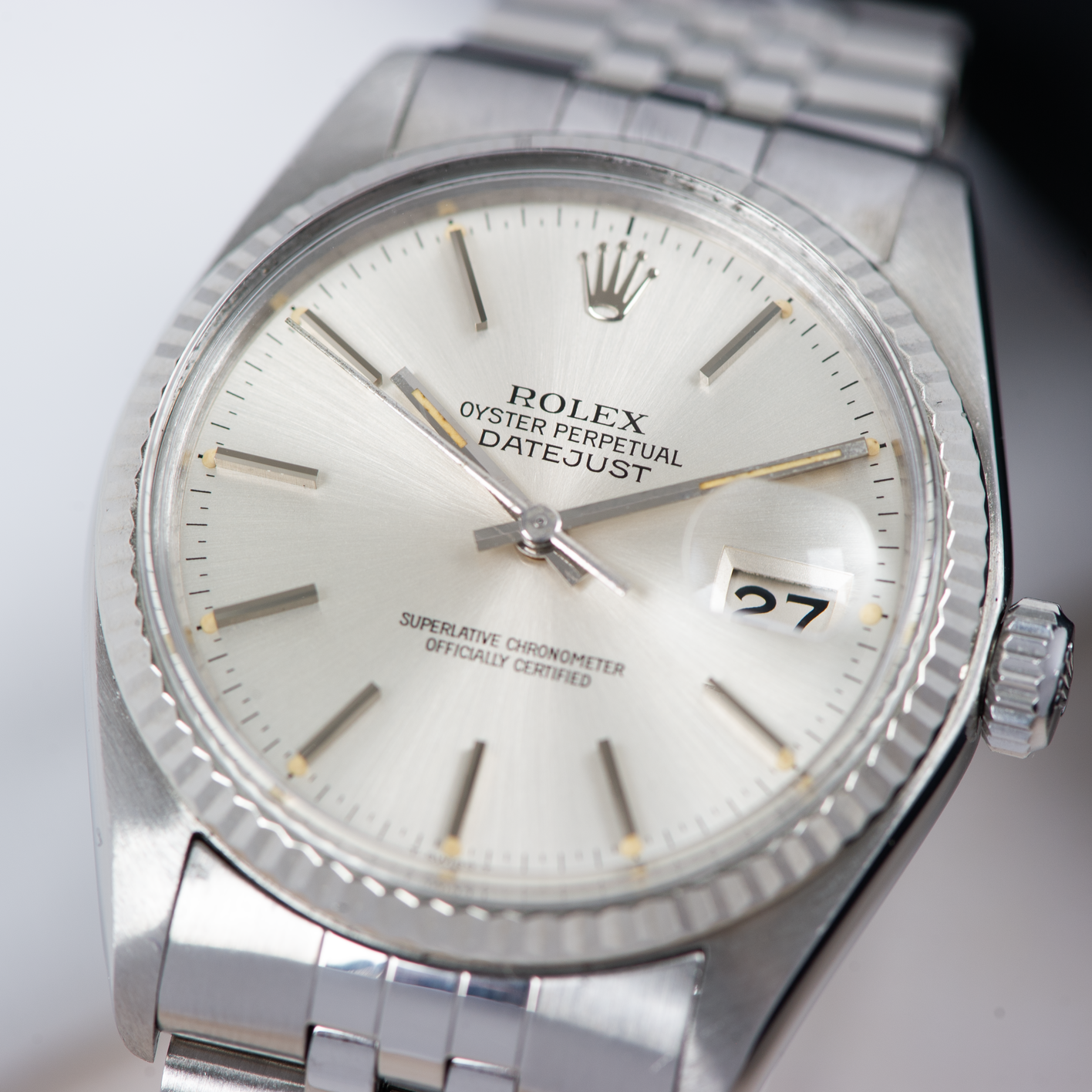 Rolex Oyster perpetual Datejust 16014 Silver Dial 1978