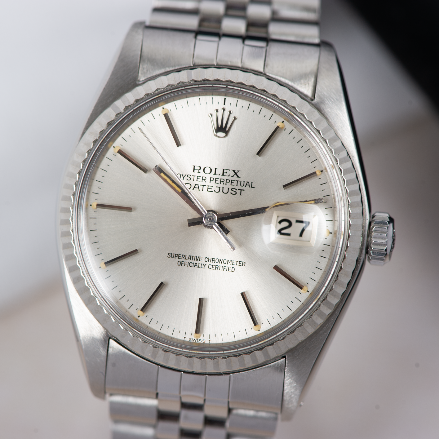 Rolex Oyster perpetual Datejust 16014 Silver Dial 1978