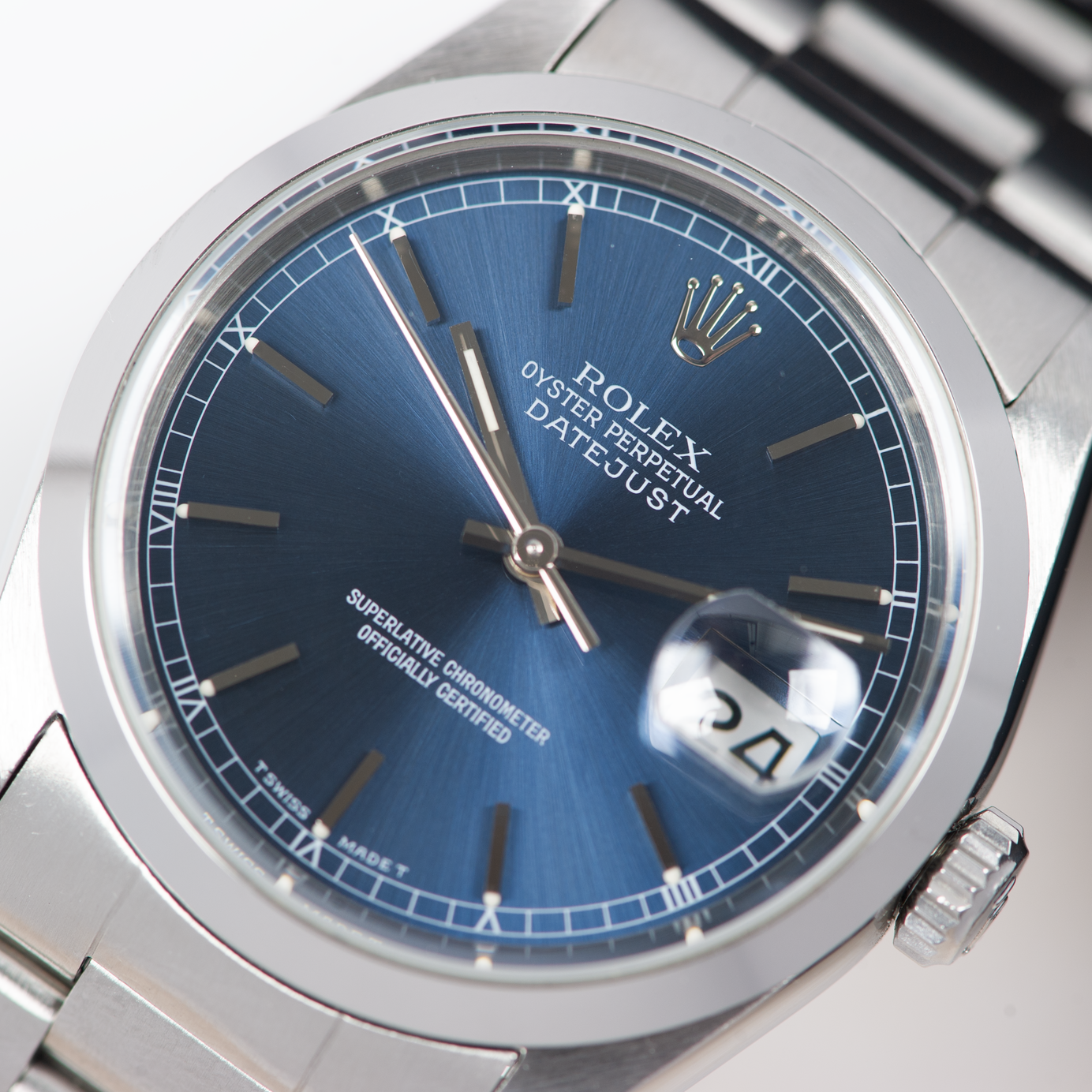 Rolex Oyster Perpetual datejust 16200 Blue Dial 1993