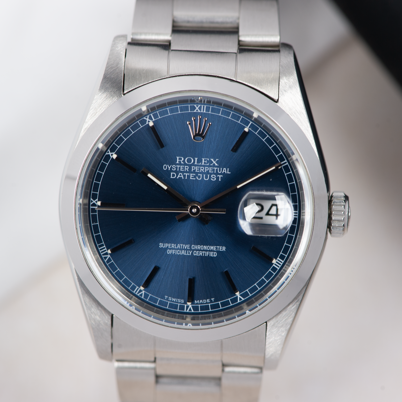 Rolex Oyster Perpetual datejust 16200 Blue Dial 1993
