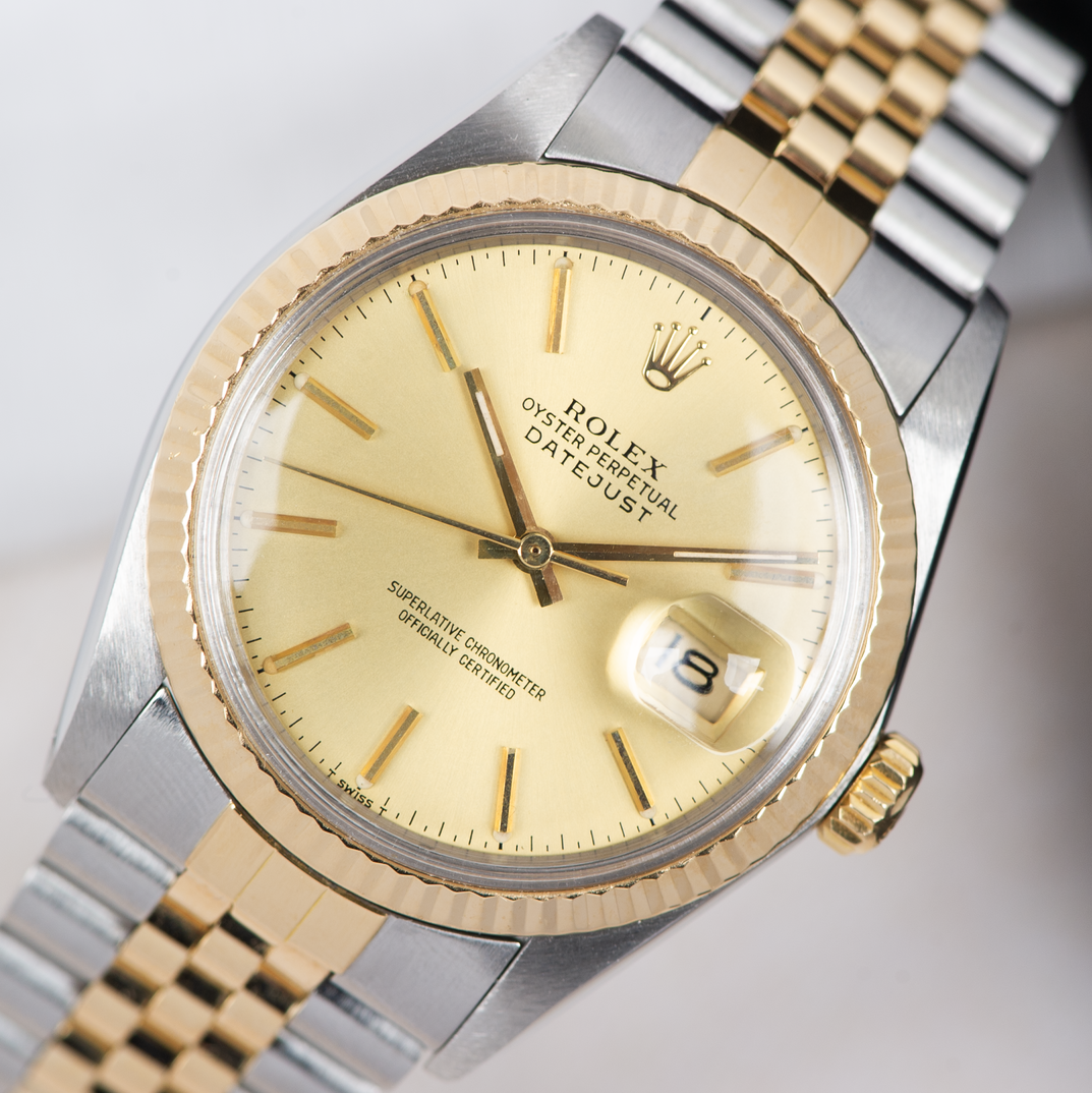Rolex Oyster Perpetual Datejust 16013 Champagne Dial 1988