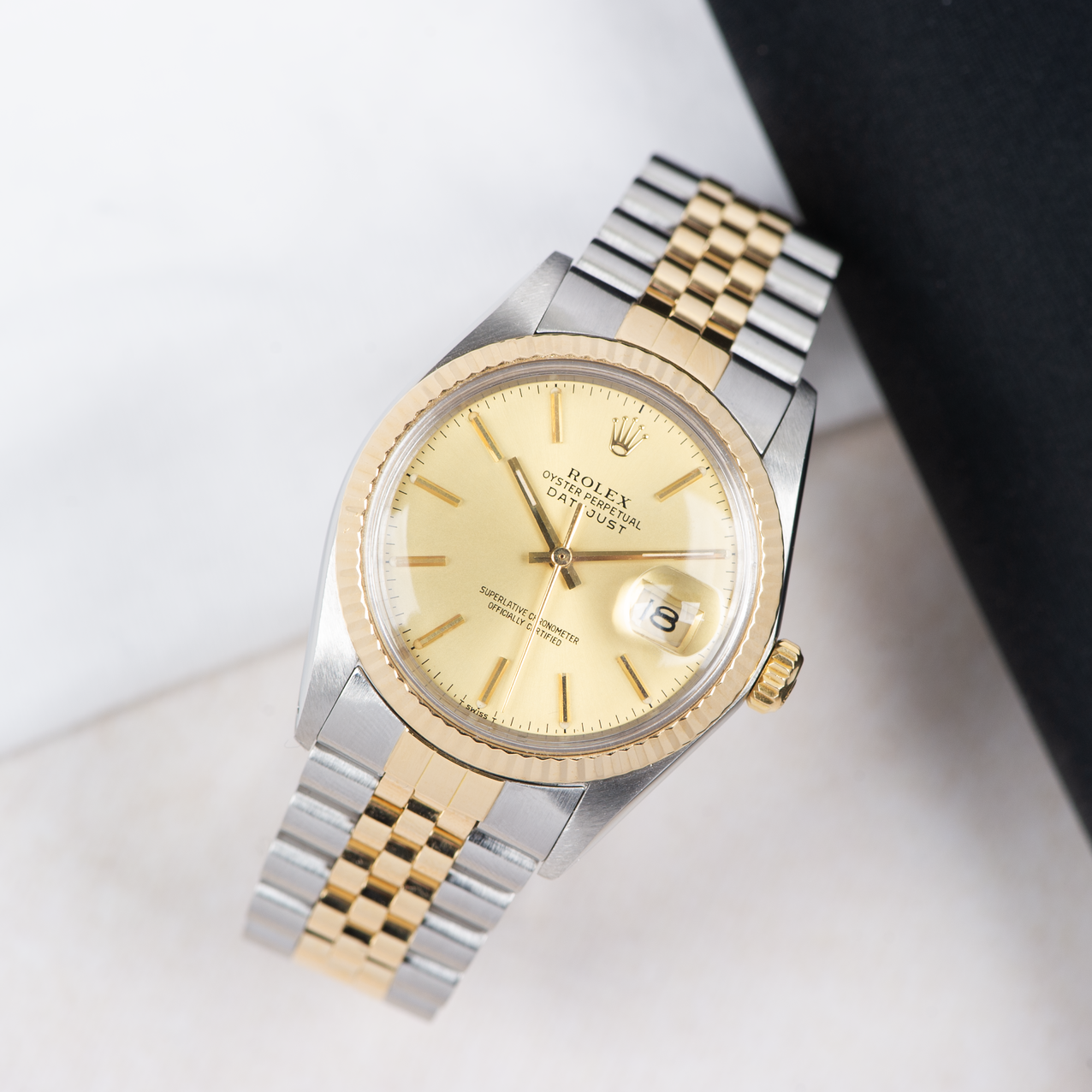 Rolex Oyster Perpetual Datejust 16013 Champagne Dial 1988