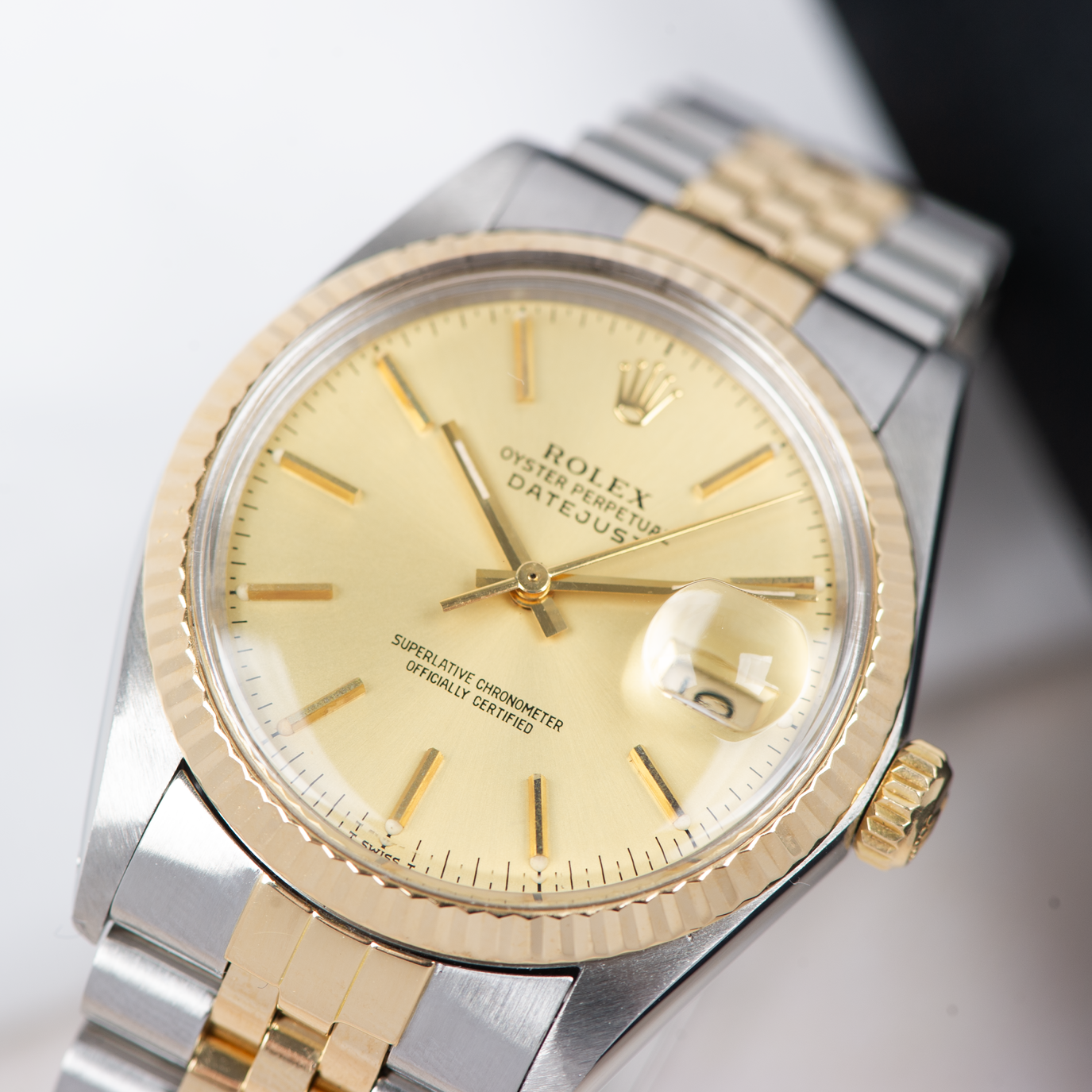 Rolex Oyster Perpetual Datejust 16013 Champagne Dial 1988