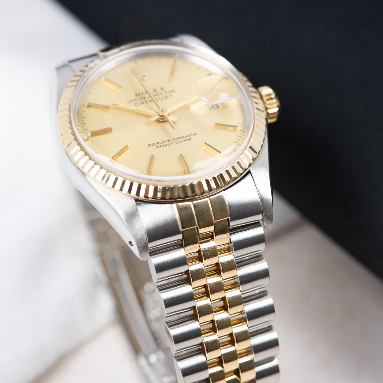 Rolex Oyster Perpetual Datejust 16013 Champagne Dial 1988