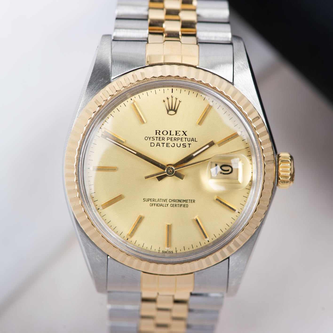 Rolex Oyster Perpetual Datejust 16013 Champagne Dial 1988