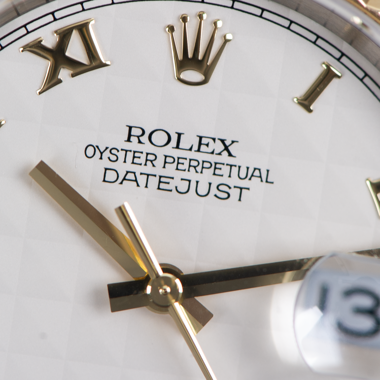 Rolex Oyster Perpetual Datejust 116233 Ivory Pyramid Dial 2005