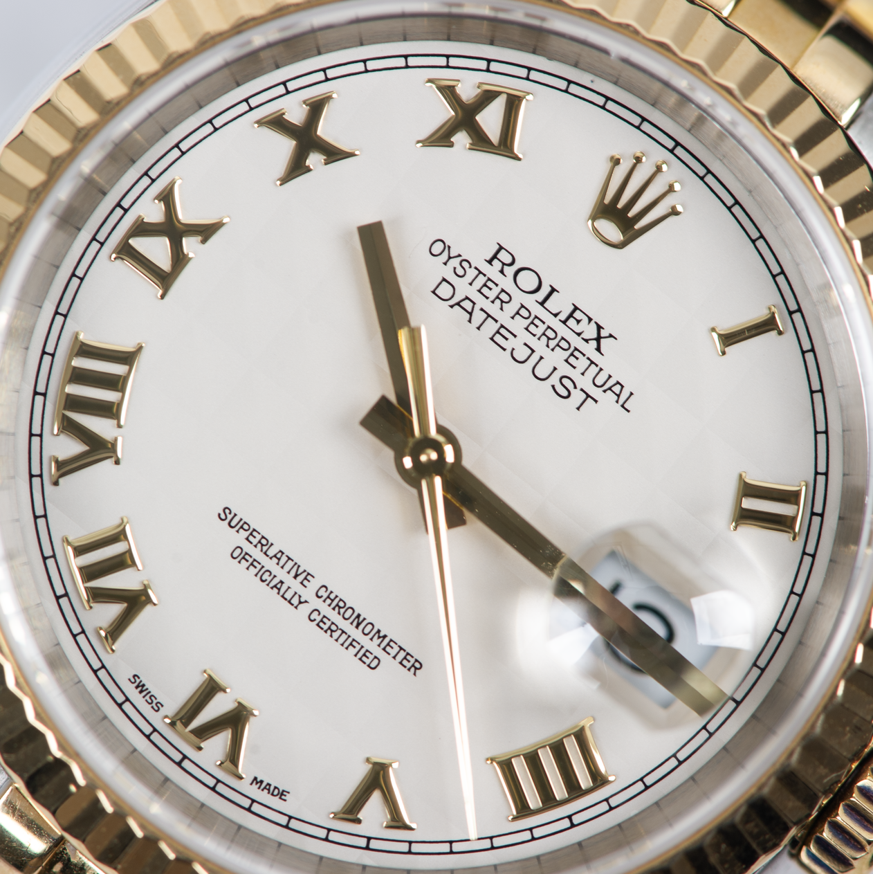 Rolex Oyster Perpetual Datejust 116233 Ivory Pyramid Dial 2005
