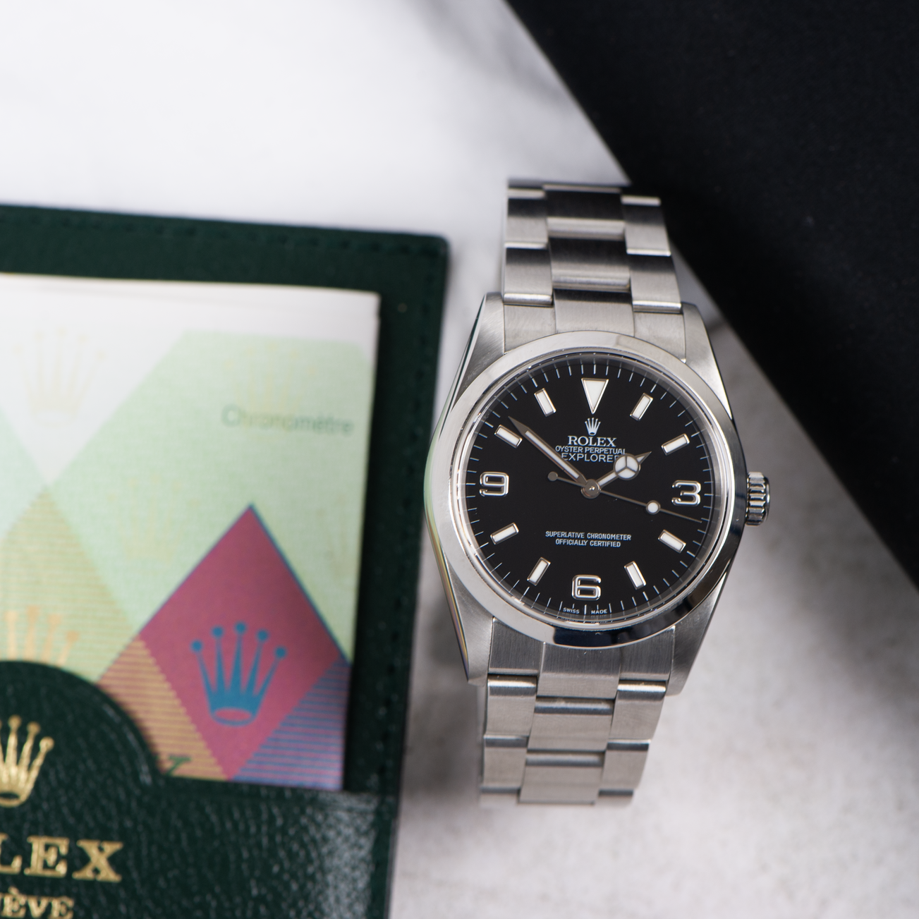 Rolex Oyster perpetual Explorer 114270 Black Dial 2004 With Papers