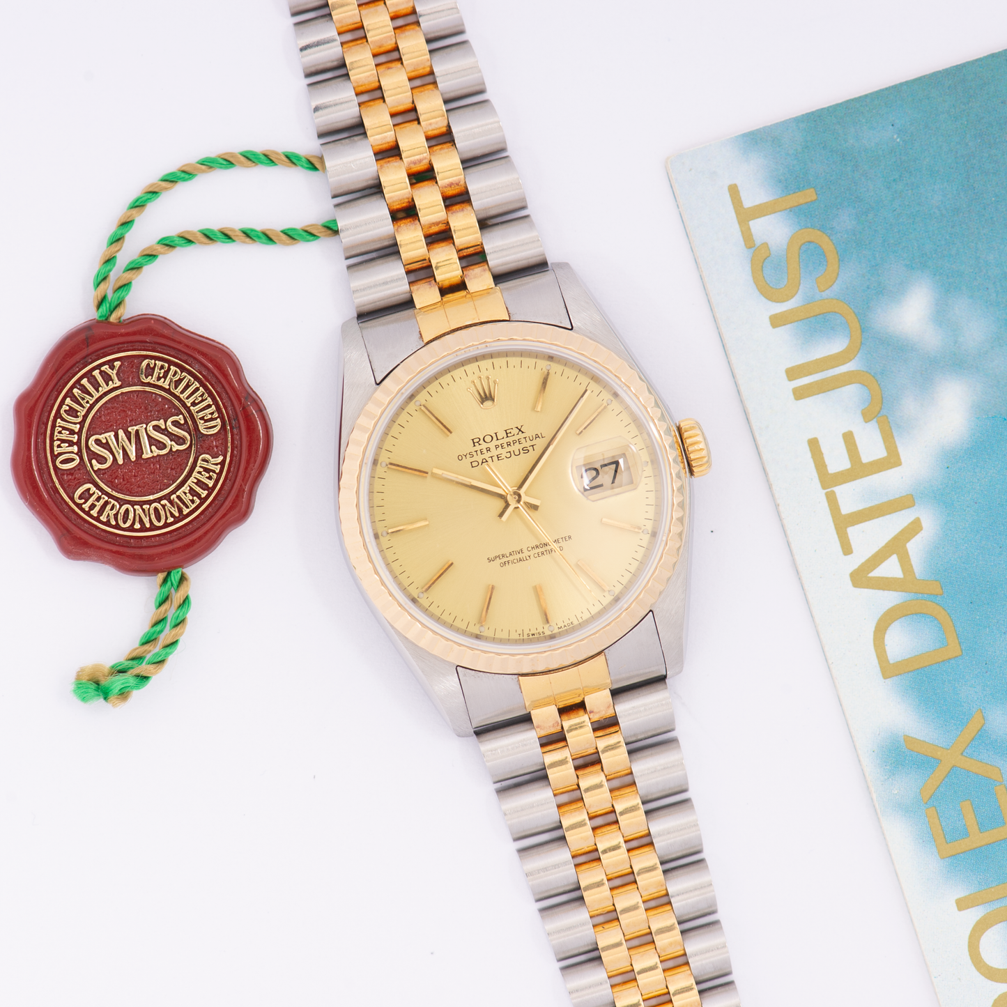 Rolex Oyster Perpetual Datejust 16233 Champagne Dial 1995