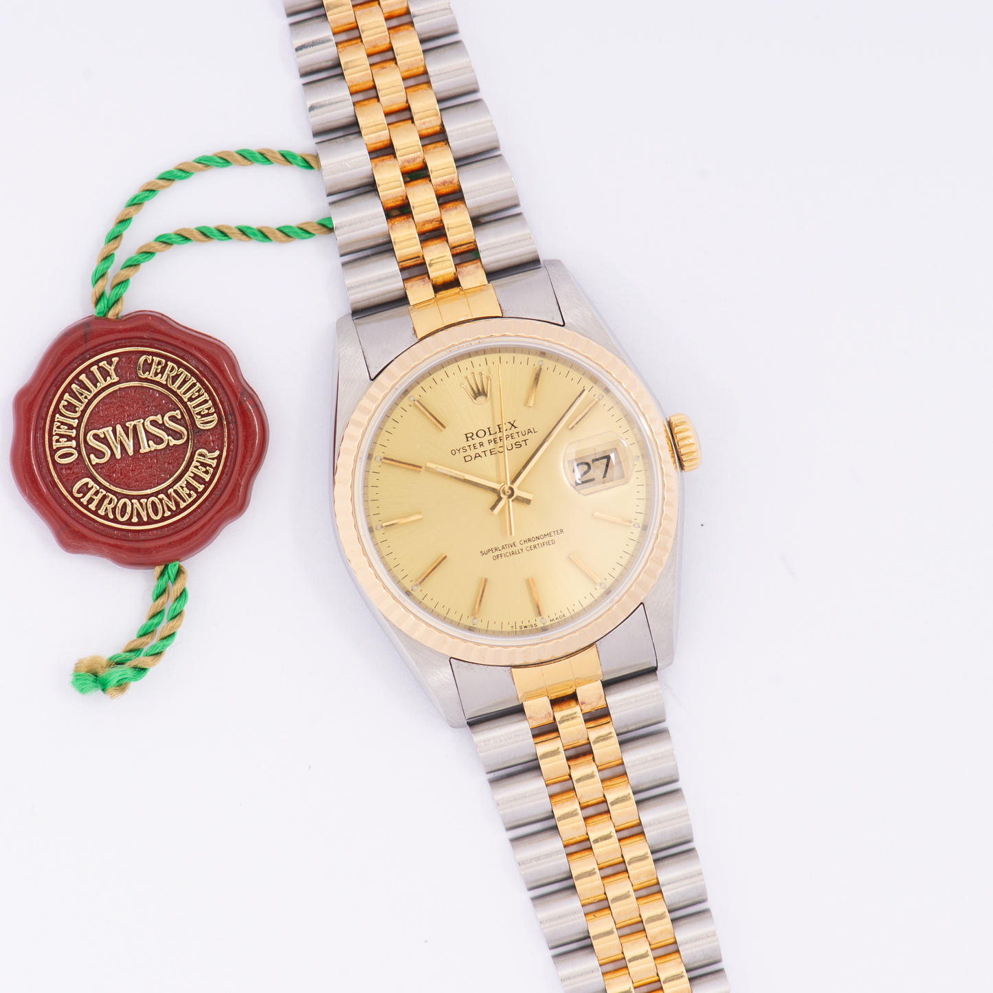 Rolex Oyster Perpetual Datejust 16233 Champagne Dial 1995