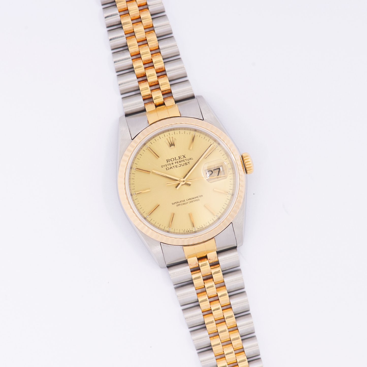 Rolex Oyster Perpetual Datejust 16233 Champagne Dial 1995