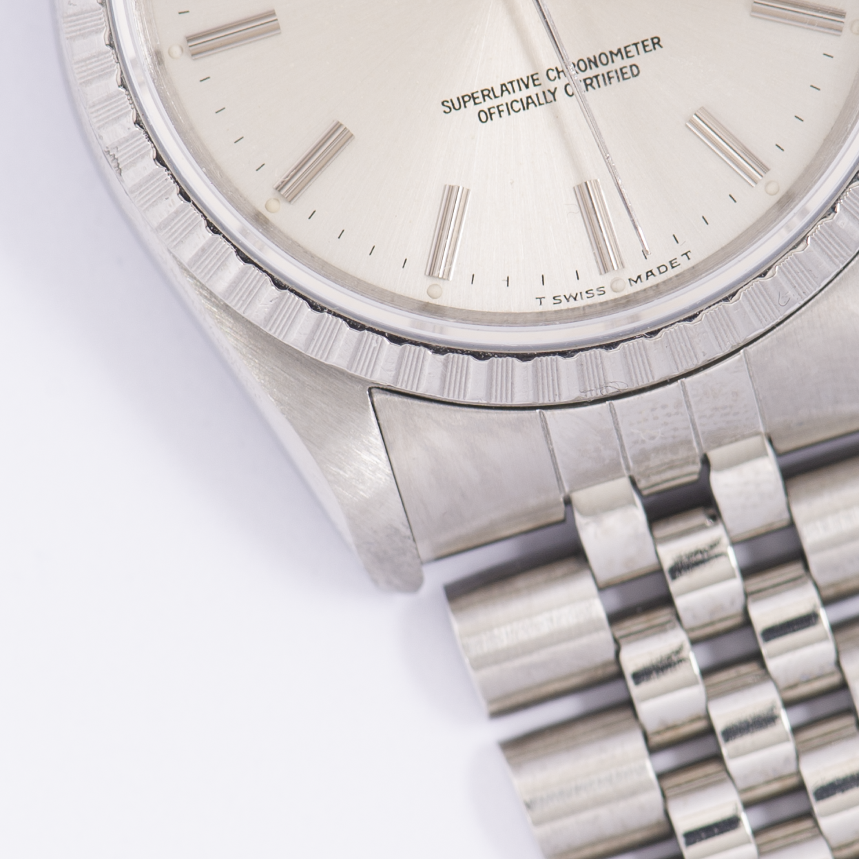 Rolex Oyster Perpetual Datejust 16220 Silver Stick Dial 1989