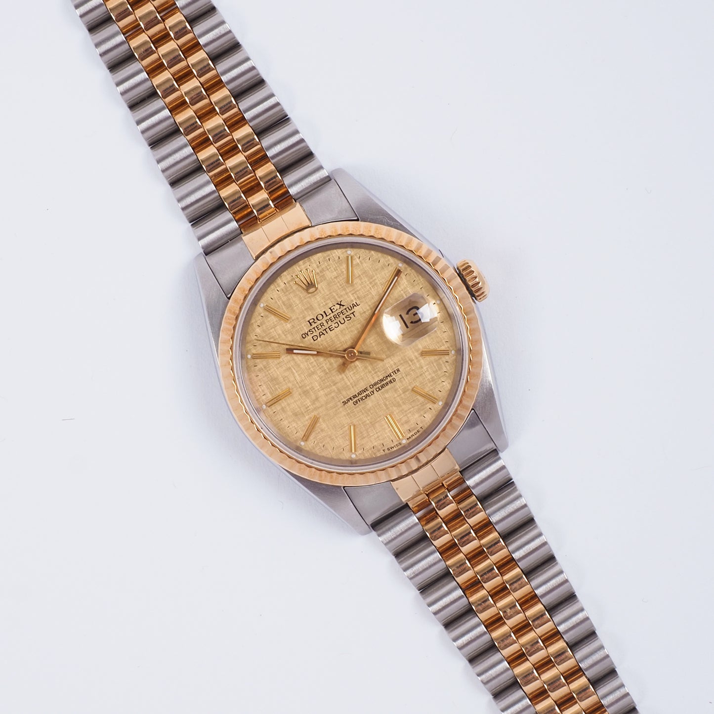 Rolex Oyster Perpetual Datejust 16233 Champagne dial 1991