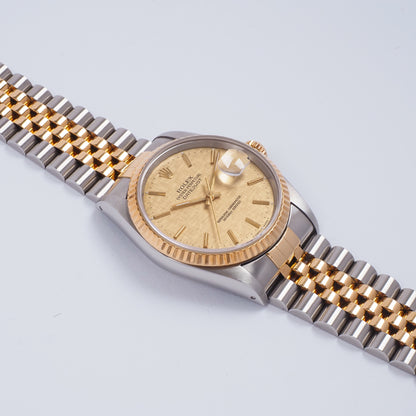 Rolex Oyster Perpetual Datejust 16233 Champagne dial 1991