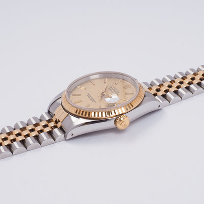Rolex Oyster Perpetual Datejust 16233 Champagne dial 1991