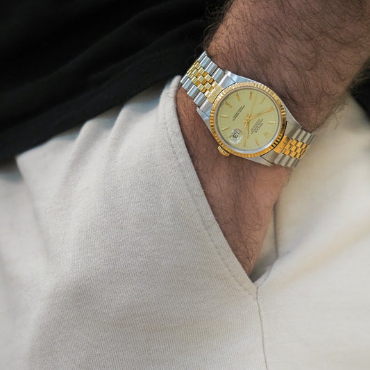 Rolex Oyster Perpetual Datejust 16233 Champagne dial 1991