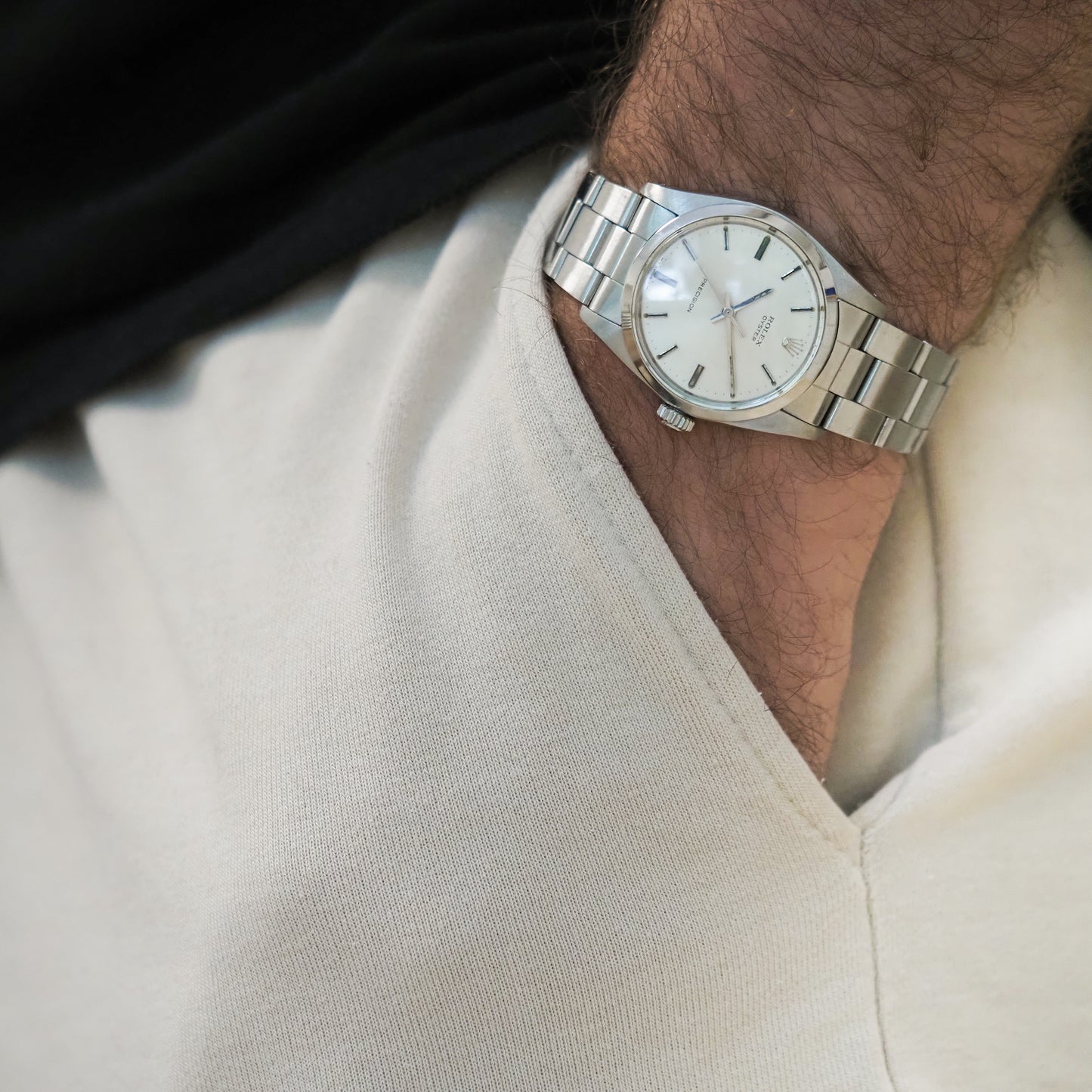 Rolex Oyster Precision No Date 6426 Silver Dial
