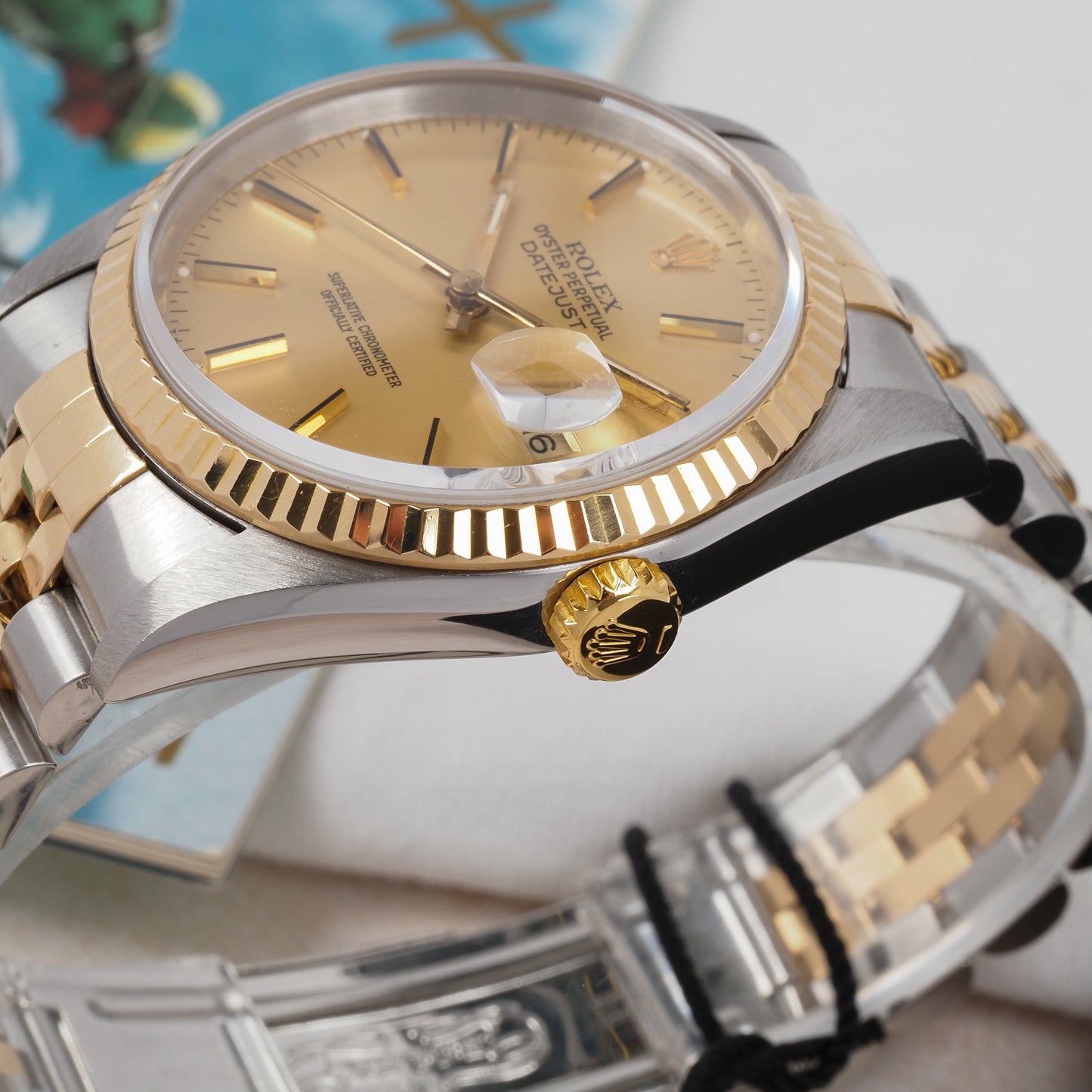 Rolex Oyster Perpetual Datejust 16233 Champagne Dial 1996