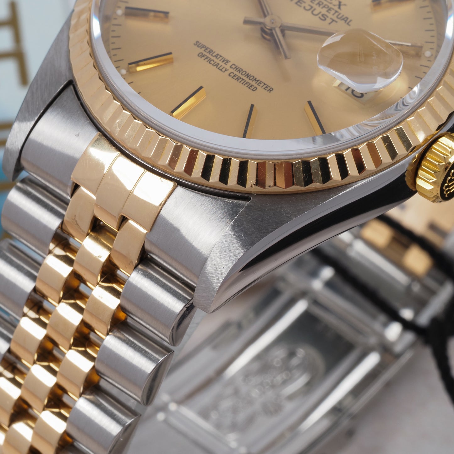 Rolex Oyster Perpetual Datejust 16233 Champagne Dial 1996
