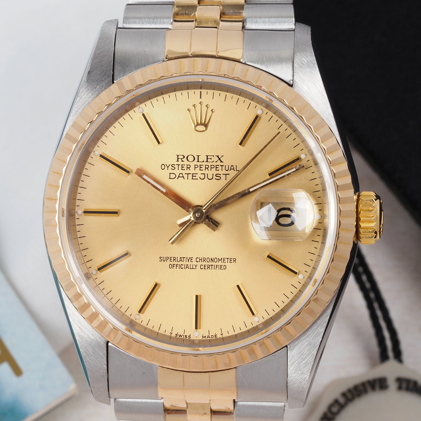 Rolex Oyster Perpetual Datejust 16233 Champagne Dial 1996