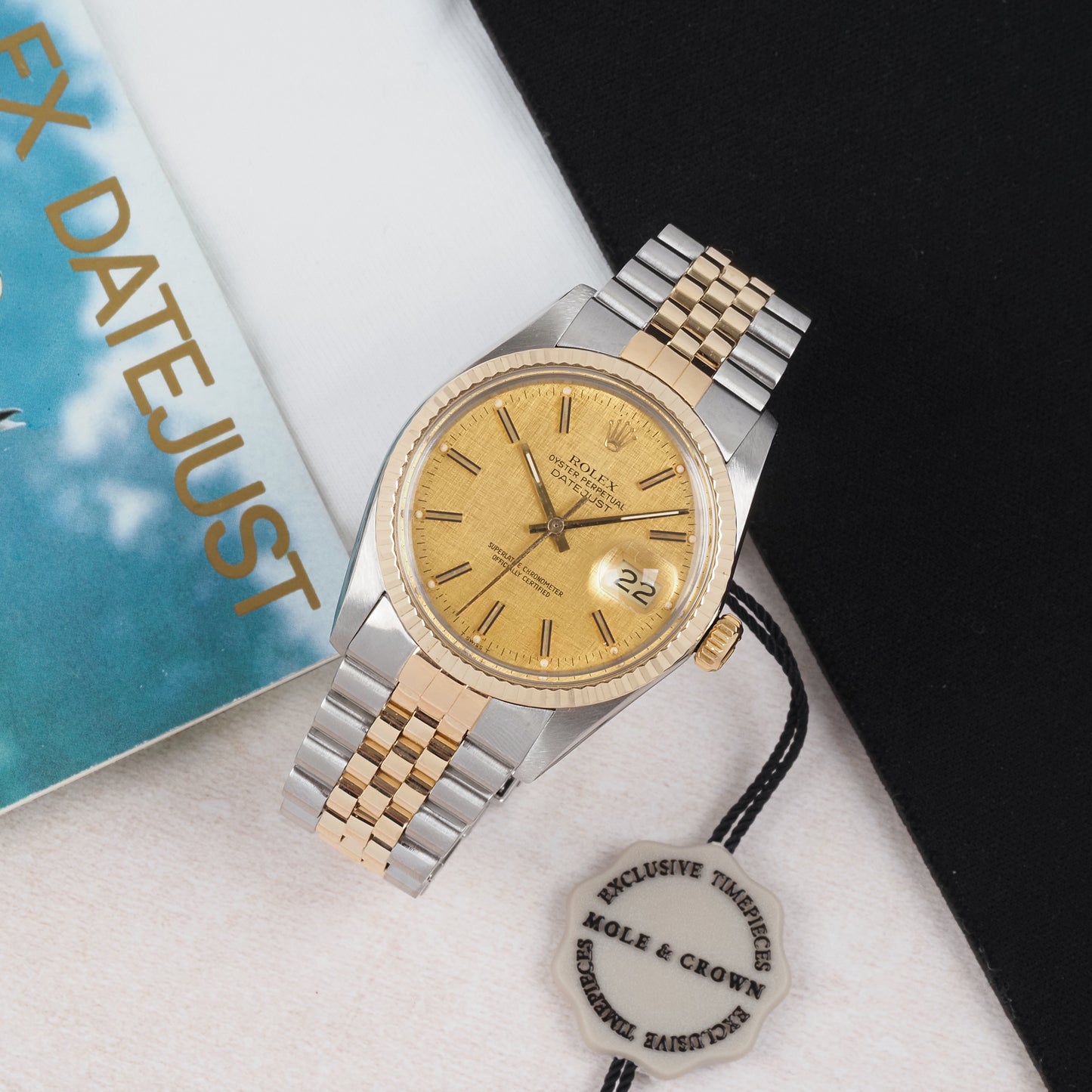Rolex Oyster Perpetual Datejust 16013 Linen Dial 1981
