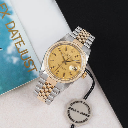 Rolex Oyster Perpetual Datejust 16013 Linen Dial 1981
