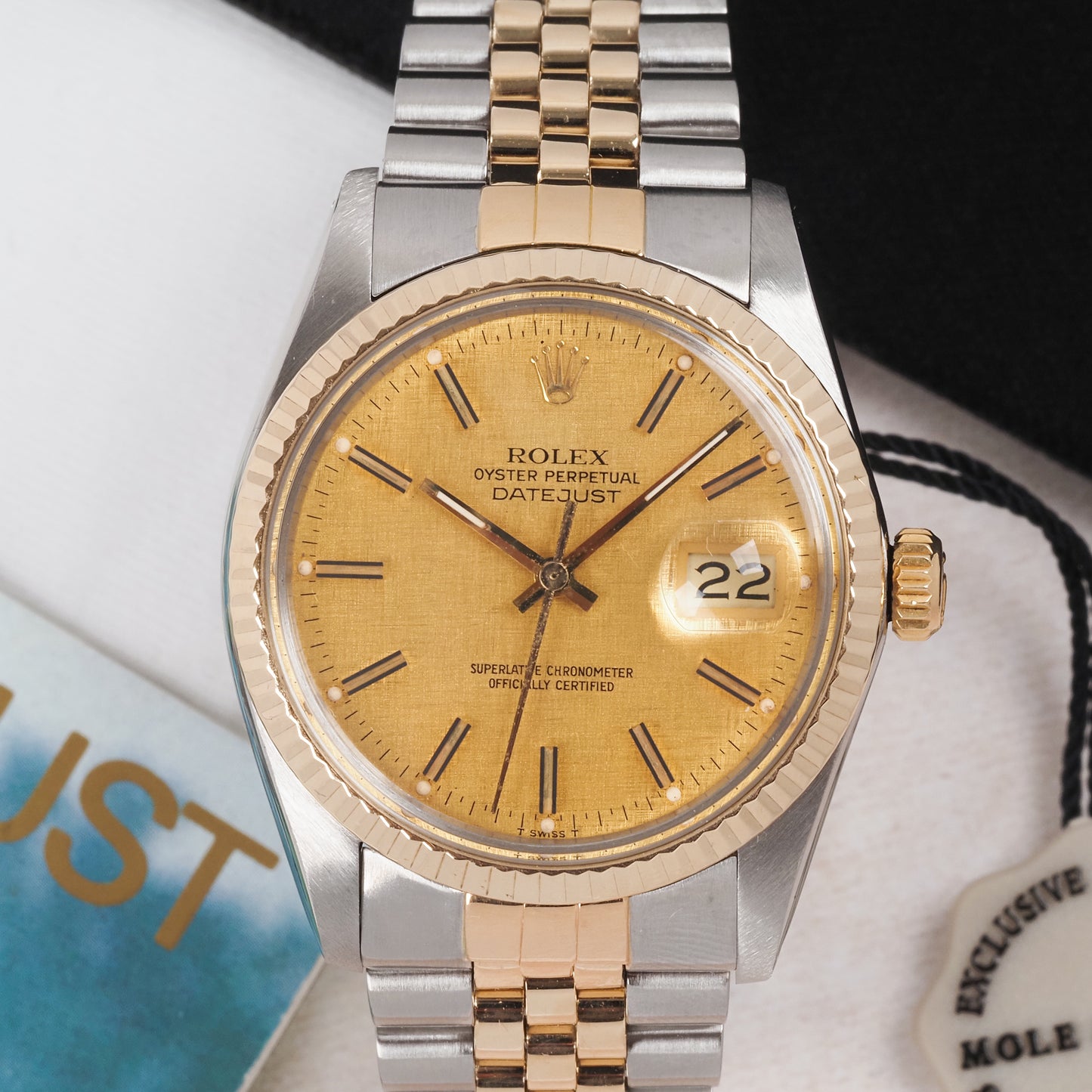 Rolex Oyster Perpetual Datejust 16013 Linen Dial 1981