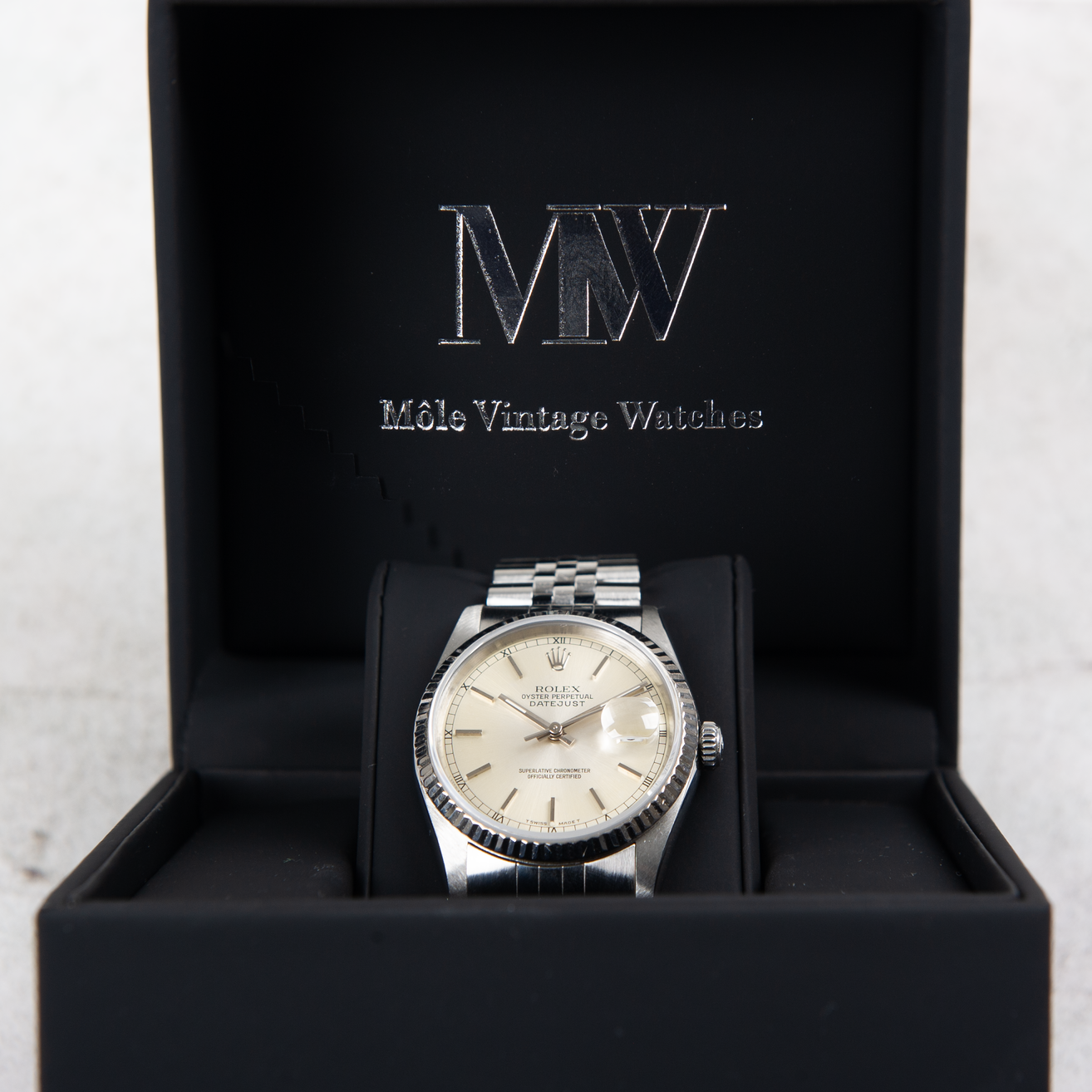 Rolex Oyster Perpetual Datejust 16234 Silver Dial 1990