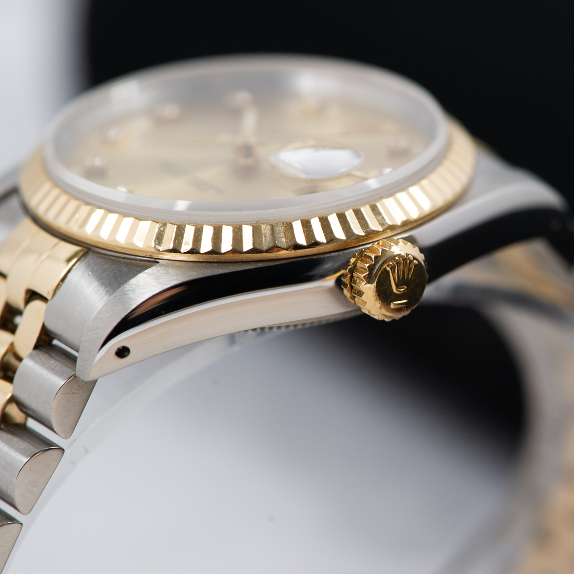 Rolex Oyster Perpetual Datejust 16233 Champagne Diamond Dial 1989
