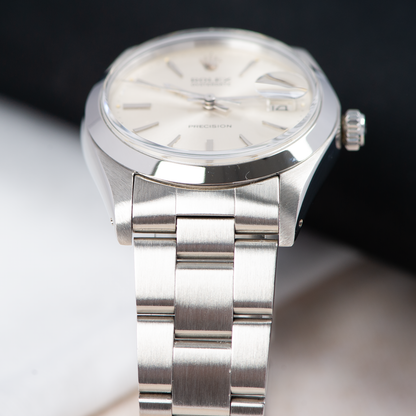 Rolex Oysterdate Precision 6694 Silver Dial 1982