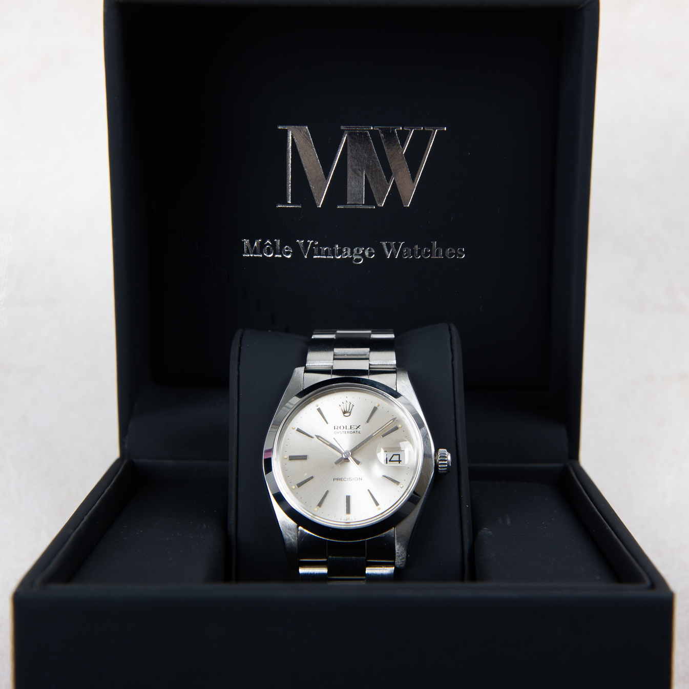 Rolex Oysterdate Precision 6694 Silver Dial 1982