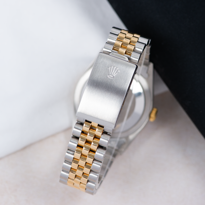 Rolex Oyster Perpetual Datejust 16233 Champagne Small Roman Dial 1991