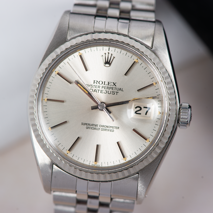 Rolex Oyster perpetual Datejust 16014 Silver Dial 1978