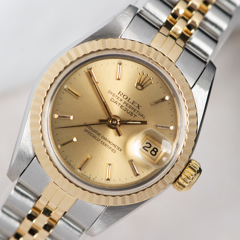 Rolex Oyster Perpetual Lady Datejust 69173 Champgane Dial 1984