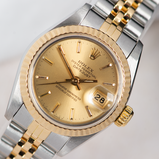 Rolex Oyster Perpetual Lady Datejust 69173 Champgane Dial 1984