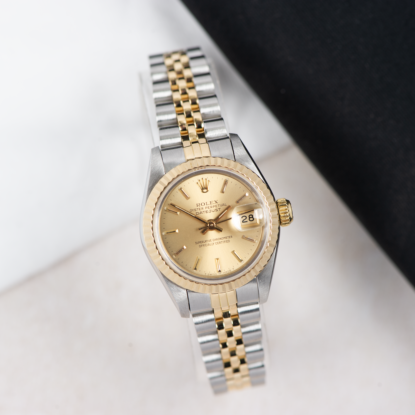 Rolex Oyster Perpetual Lady Datejust 69173 Champgane Dial 1984