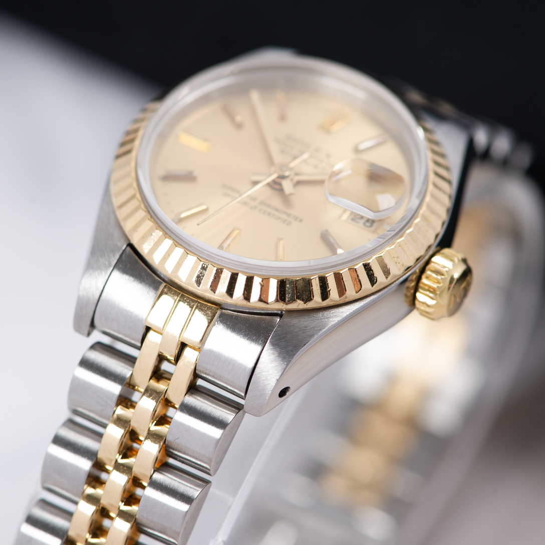 Rolex Oyster Perpetual Lady Datejust 69173 Champgane Dial 1984