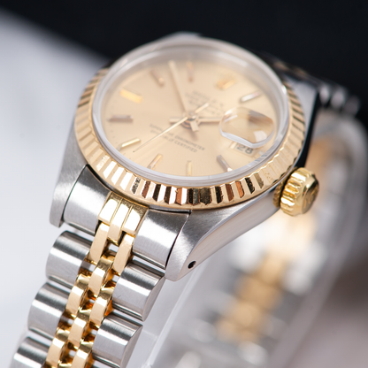 Rolex Oyster Perpetual Lady Datejust 69173 Champgane Dial 1984