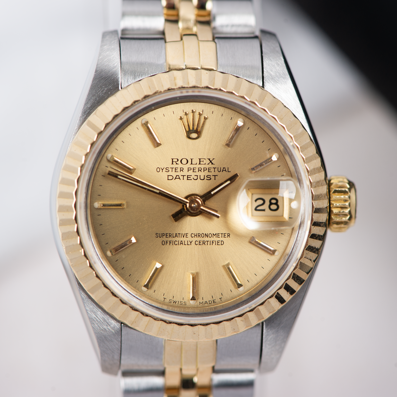 Rolex Oyster Perpetual Lady Datejust 69173 Champgane Dial 1984