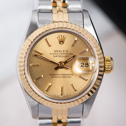 Rolex Oyster Perpetual Lady Datejust 69173 Champgane Dial 1984