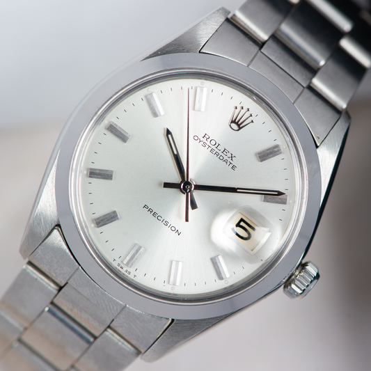 Rolex Oysterdate precision 6694 Silver Dial 1973