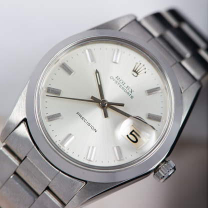 Rolex Oysterdate precision 6694 Silver Dial 1973